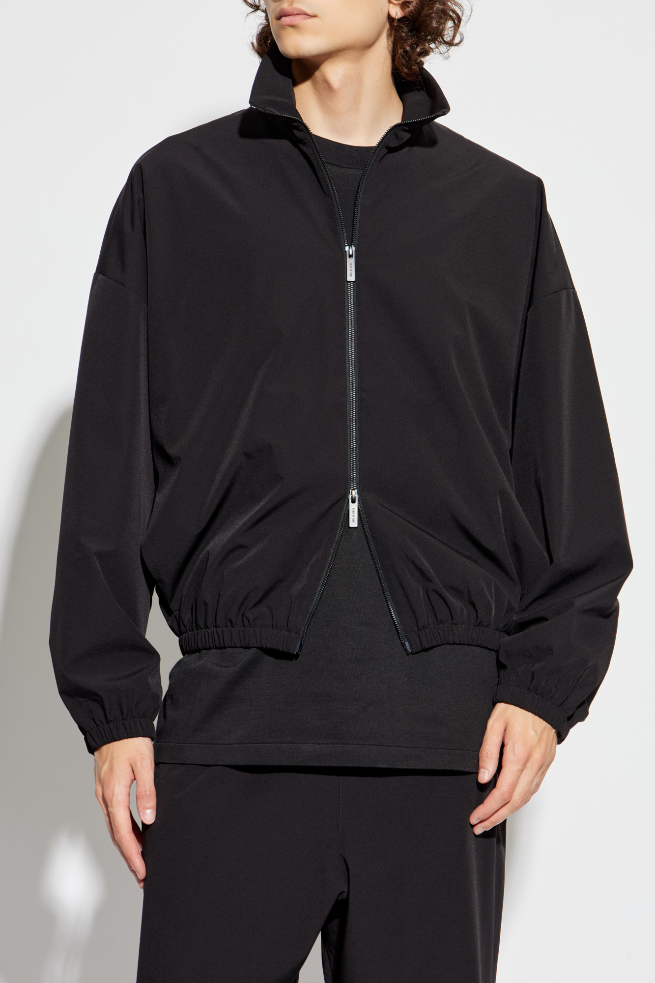 FEAR OF GOD ブラックロングコート Fear of God Essentials SS23 Long Coat 'Off-Black' FOG-SS23-049